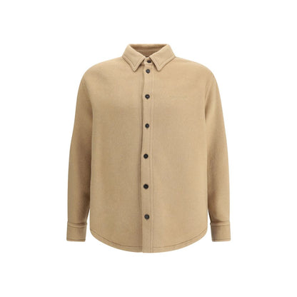 Off-White Beige Cashmere Dress Shirt