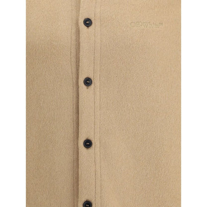 Off-White Beige Cashmere Dress Shirt