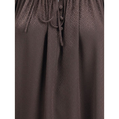 Burberry Brown Silk Blouse