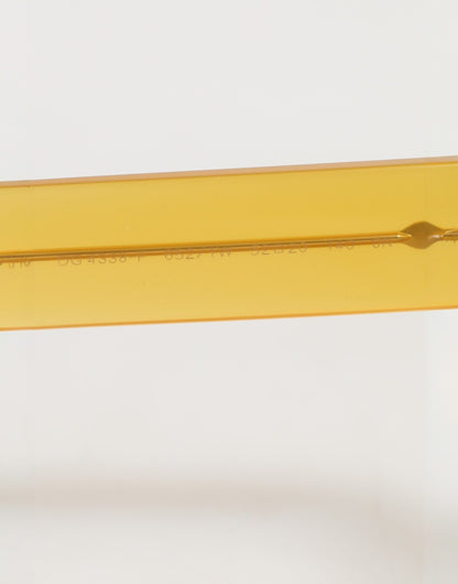 Dolce & Gabbana Yellow Acetate Eccentric Sartorial Sunglasses
