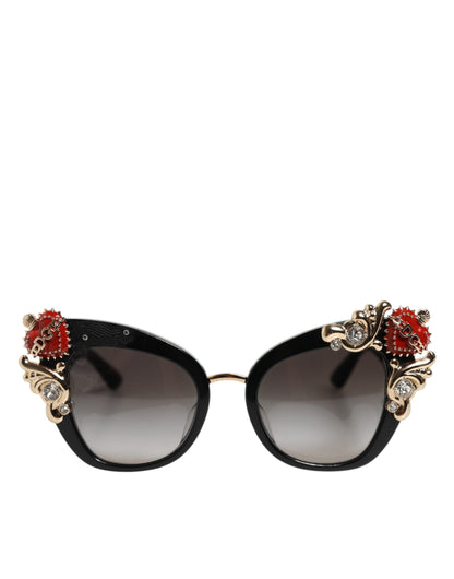 Dolce & Gabbana DG4319F Red Sacred Heart Crystal Butterfly Sunglasses