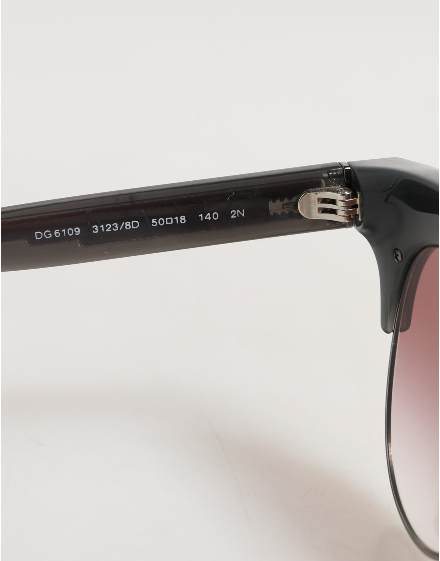 Dolce & Gabbana Black Pink Mirrored Cat Eye Sequined Sunglasses