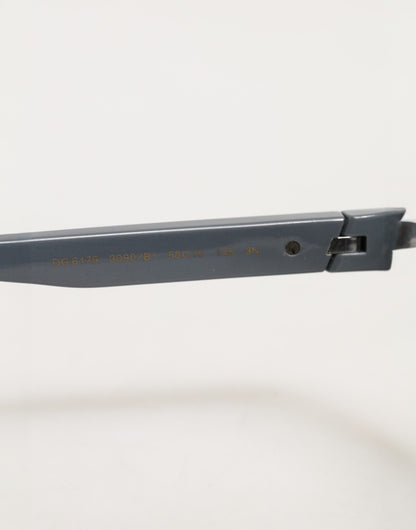 Dolce & Gabbana Blue Acetate Aviator Shades Eyewear Sunglasses