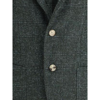 Gi Capri Green Fleece Wool Blazer