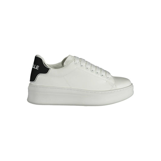 Gaelle Paris White Polyethylene Sneaker