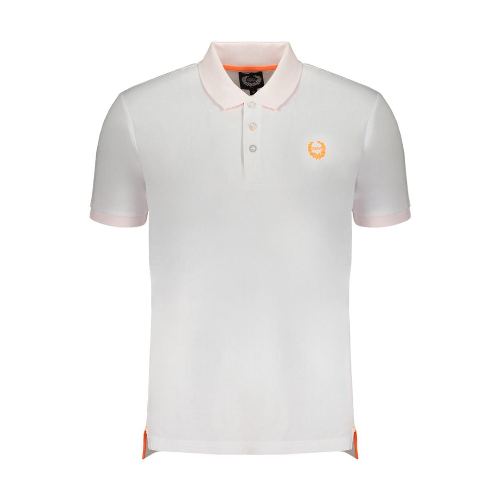 Gianmarco Venturi White Cotton Polo Shirt