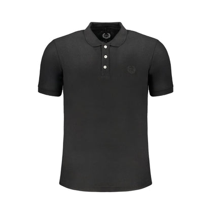 Gianmarco Venturi Black Cotton Polo Shirt