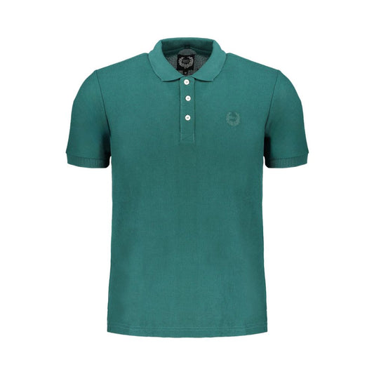 Gianmarco Venturi Green Cotton Polo Shirt