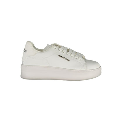 Gaelle Paris White Leather Sneaker