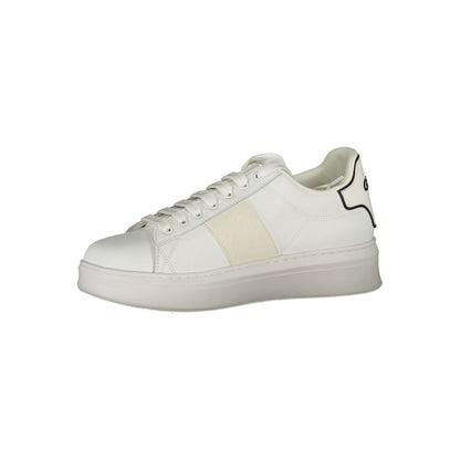 Gaelle Paris White Polyethylene Sneaker
