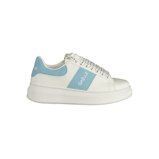 Gaelle Paris White Polyethylene Sneaker