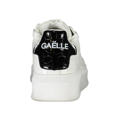 Gaelle Paris White Polyethylene Sneaker