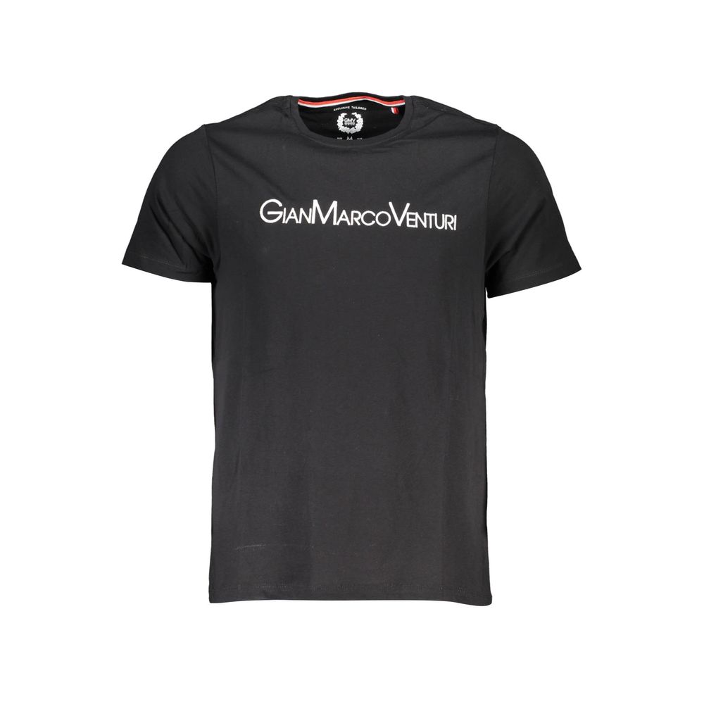 Gianmarco Venturi Black Cotton T-Shirt