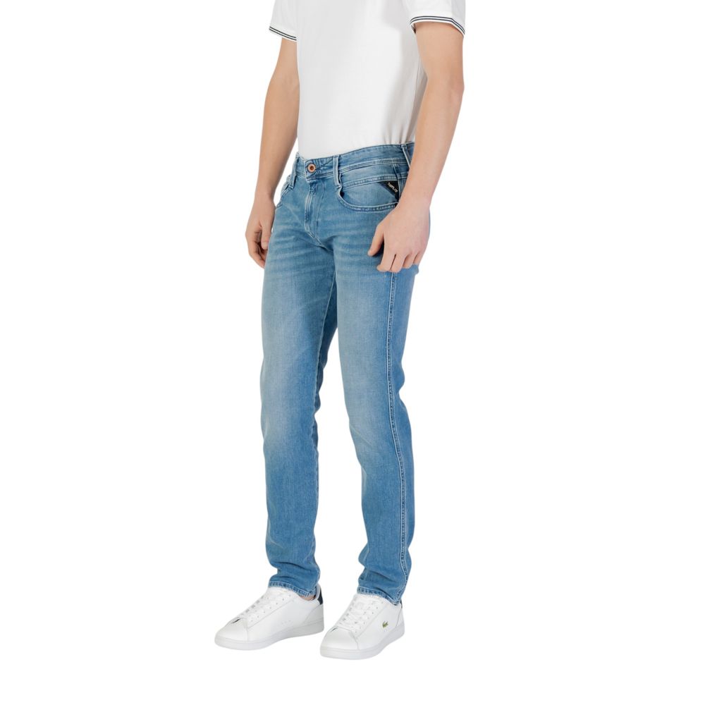 Replay Blue Cotton Skinny Jeans