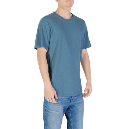 Jack Jones Blue Cotton T-Shirt