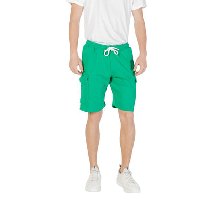 Icon Bicolor Cotton Bermuda Shorts