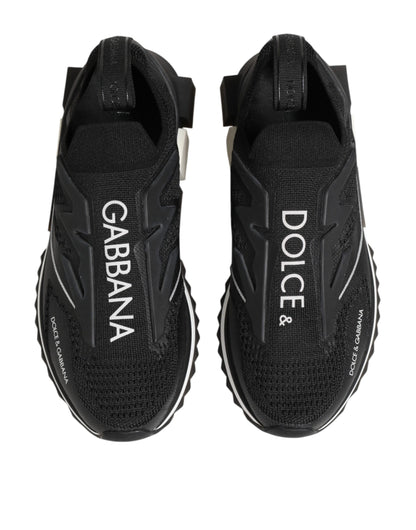 Dolce & Gabbana Black SORRENTO Sport Stretch Sneakers Shoes