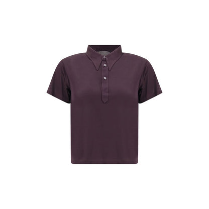 Margiela Purple Viscose Polo Shirt