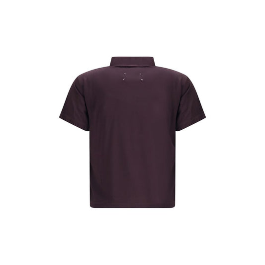 Margiela Purple Viscose Polo Shirt