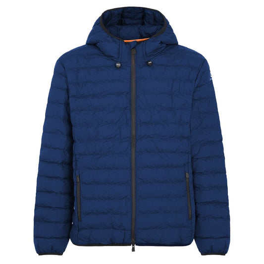 Suns Blue Polyester Jackets & Coat