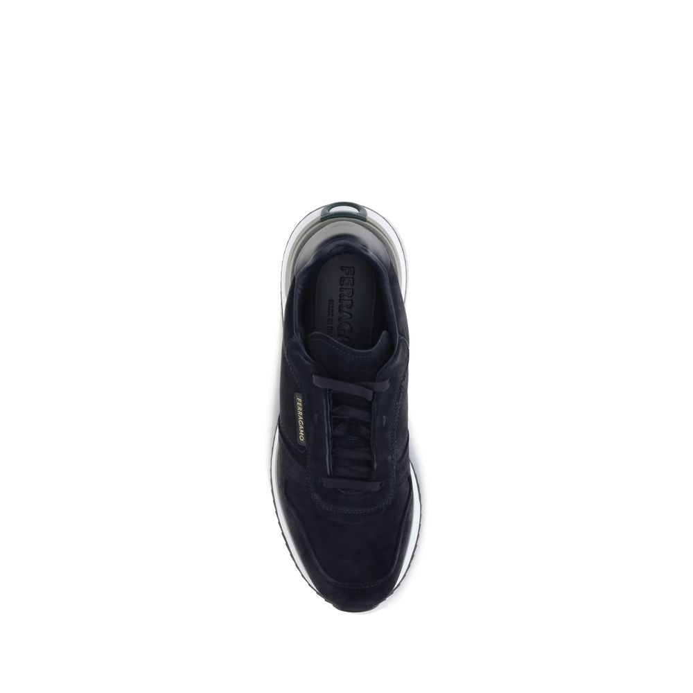 Ferragamo Blue Rubber Athletic Sneakers