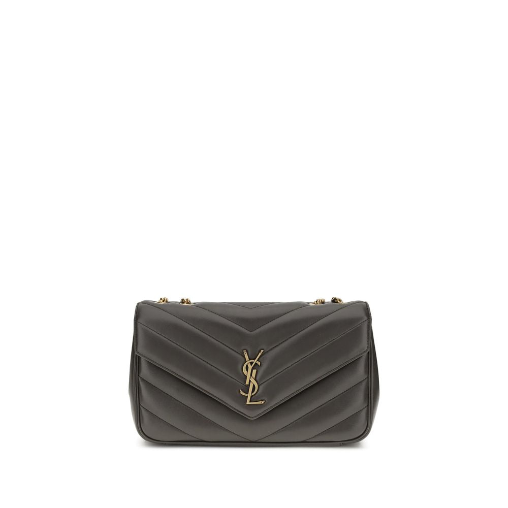 Saint Laurent Gray Calf Leather Bos Taurus Shoulder Bag