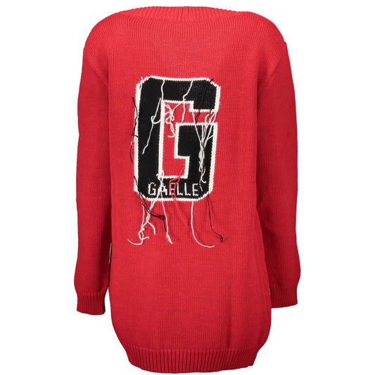 Gaelle Paris Rosso Acrylic Women Cardigan