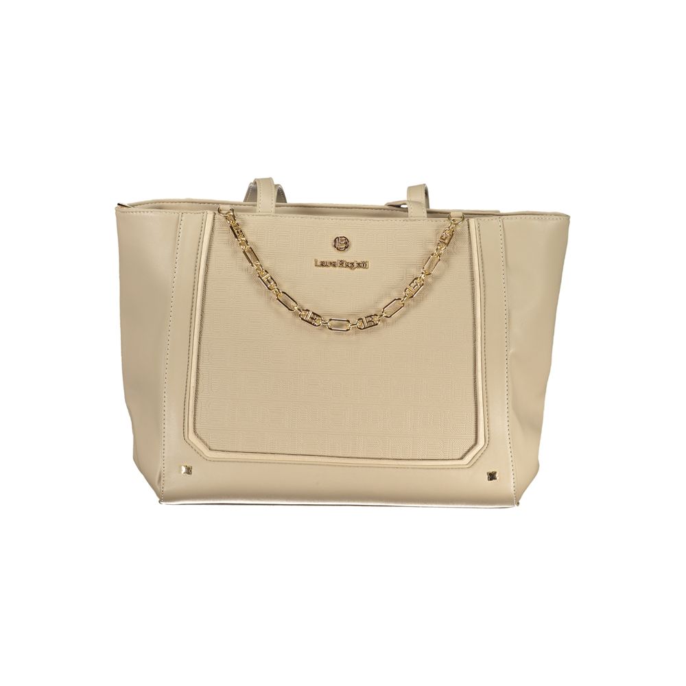 Laura Biagiotti Beige PVC Women Handbag