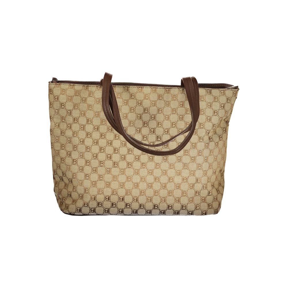 Laura Biagiotti Beige Polyester Handbag