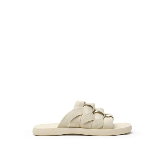 Bottega Veneta Beige Fabric Slippers