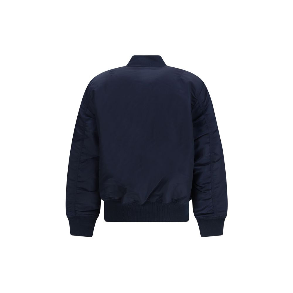 ALPHA INDUSTRIES Blue Nylon Bomber
