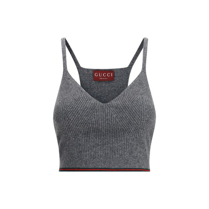 Gucci Gray Wool Top