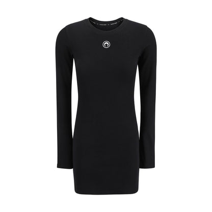 Marine Serre Black Cotton Casual Dress