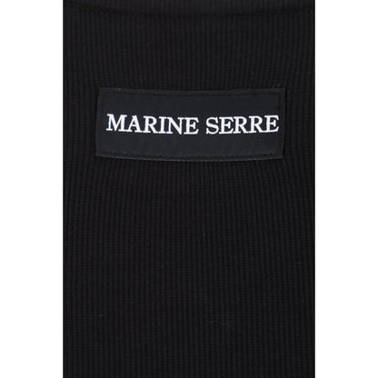 Marine Serre Black Cotton Casual Dress