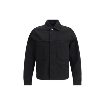Stone Island Black Cotton Coat