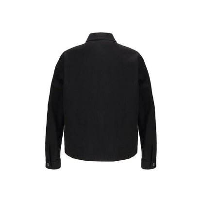 Stone Island Black Cotton Coat