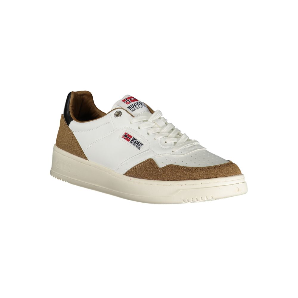 Norway 1963 White Polyester Men Sneaker