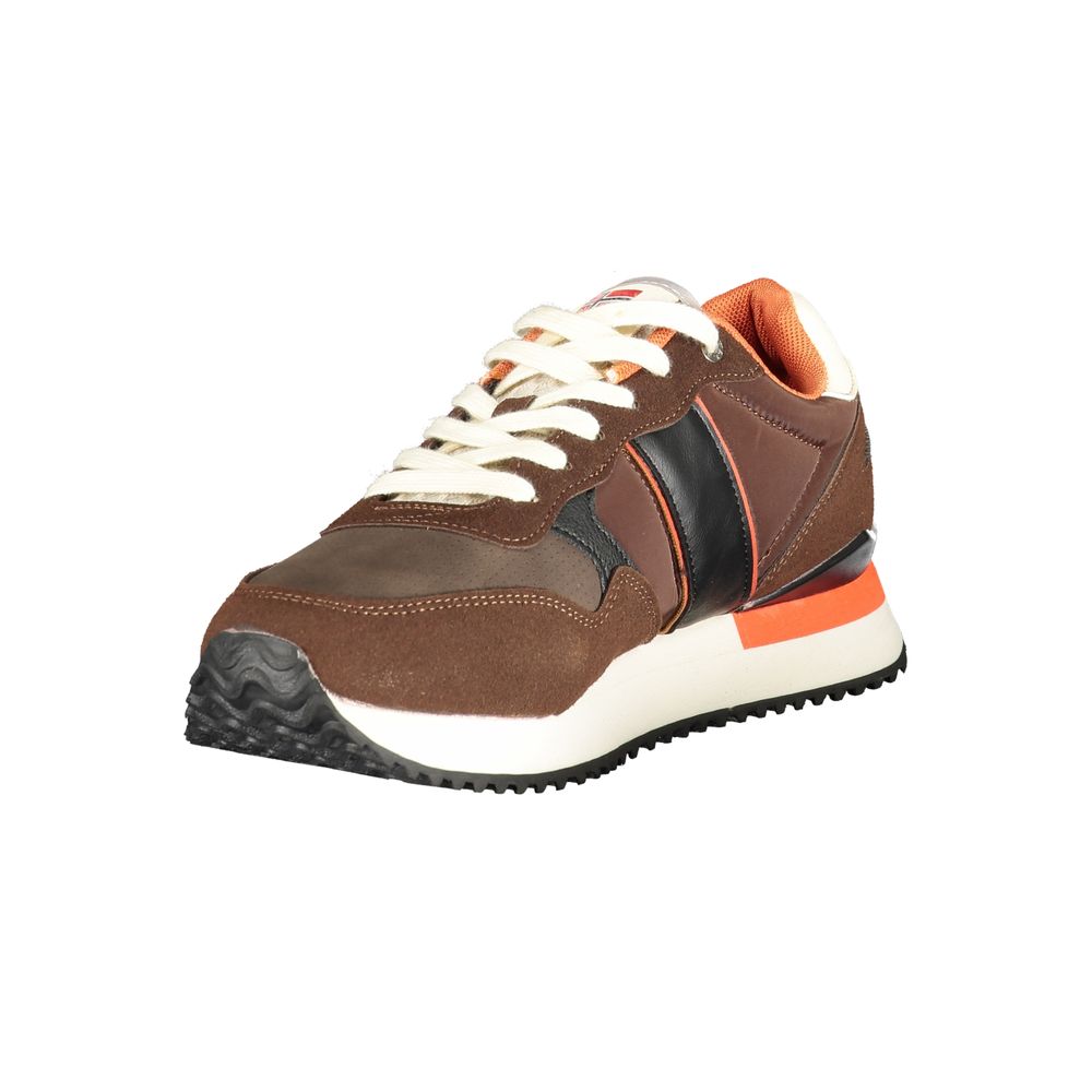 Norway 1963 Brown Polyester Men Sneaker