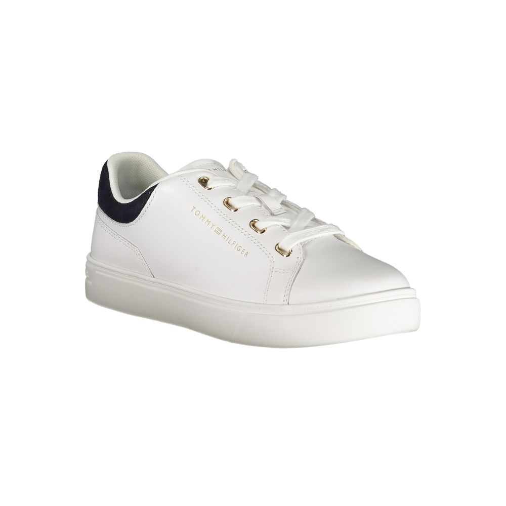 Tommy Hilfiger White Leather Women Sneaker