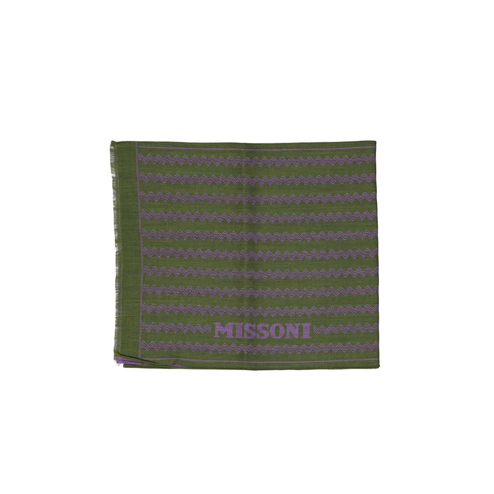 Missoni Green Wool Scarf