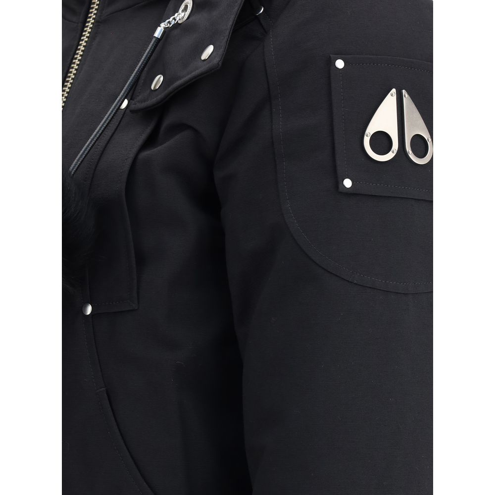 Moose Knuckles Black Cotton Clothing