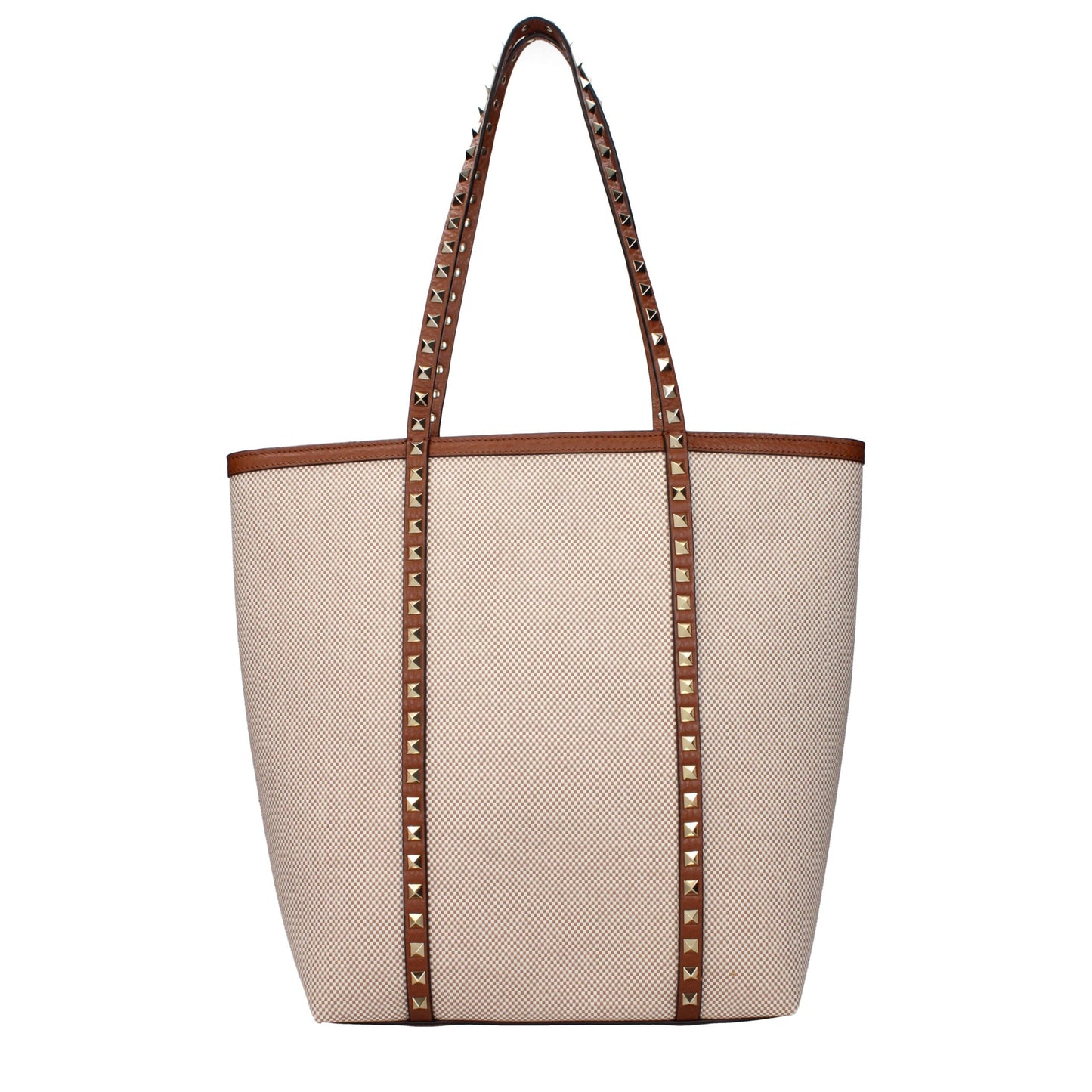 Valentino Garavani Beige Fabric Shoulder Bag