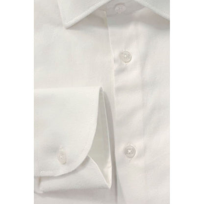 Baldinini Trend White Cotton Men's Shirt