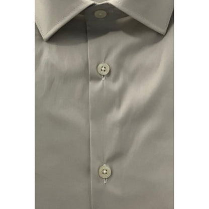 Baldinini Trend Beige Cotton Men Shirt