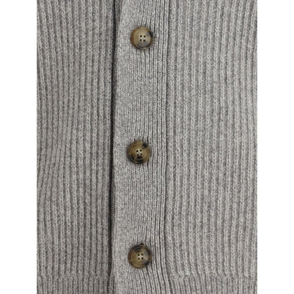 Brooksfield Gray Fleece Wool Cardigan