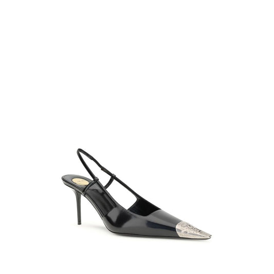 Saint Laurent Black Leather Pumps