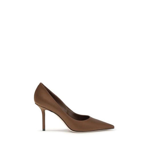 Jimmy Choo Brown Silk Pumps