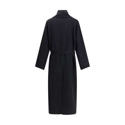 Tom Ford Black Fleece Wool Coat