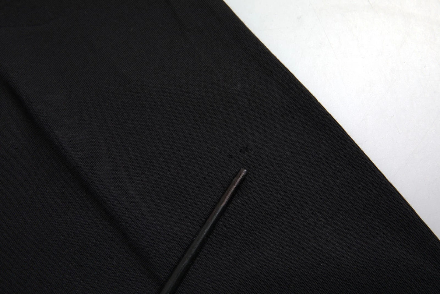 Balenciaga Black Cotton Logo Print Crew Neck Short Sleeves T-shirt