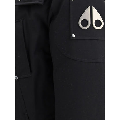Moose Knuckles Black Cotton Parka